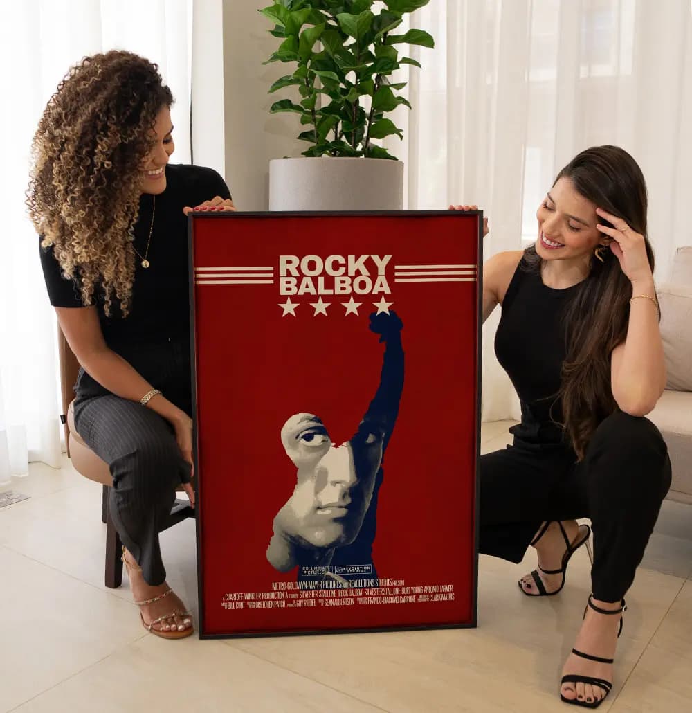 Quadro Decorativo Cartaz do Filme Rock Balboa Stallone