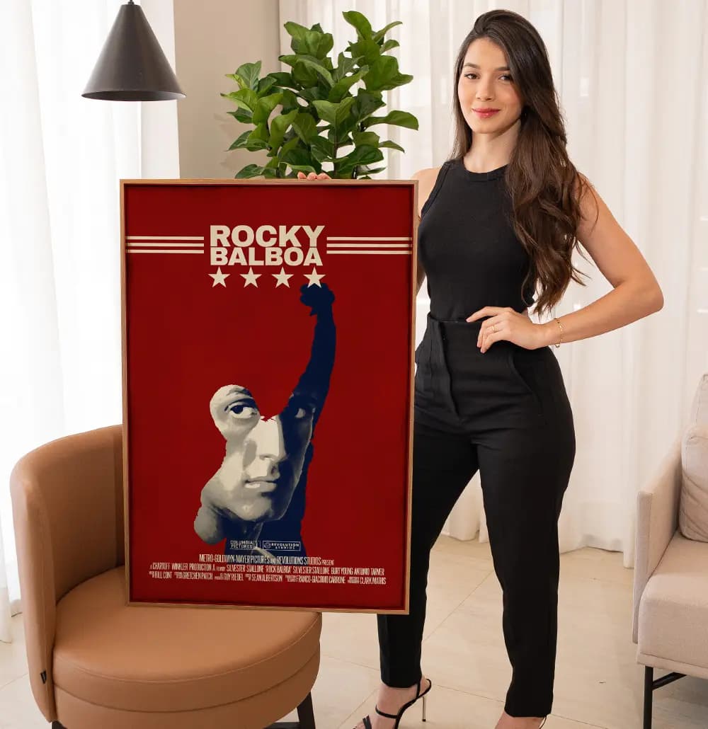 Quadro Decorativo Cartaz do Filme Rock Balboa Stallone
