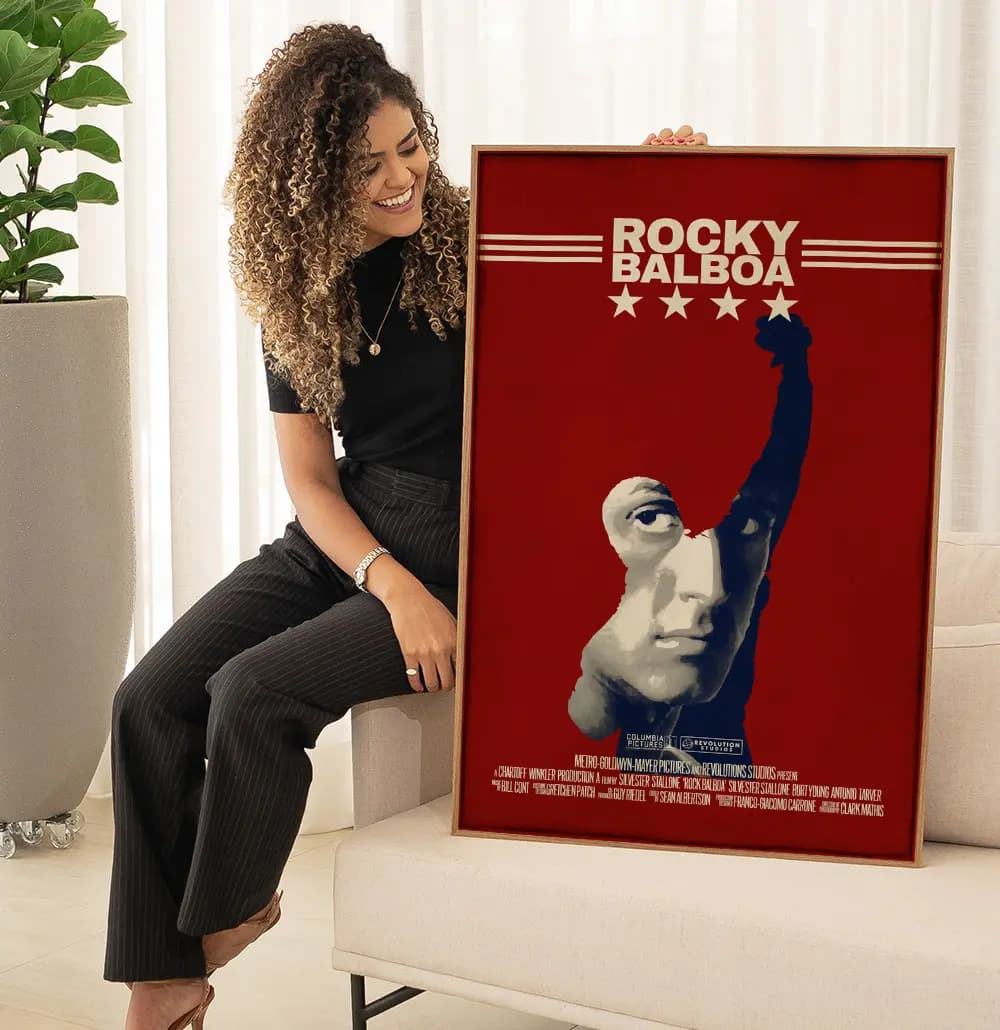 Quadro Decorativo Cartaz do Filme Rock Balboa Stallone