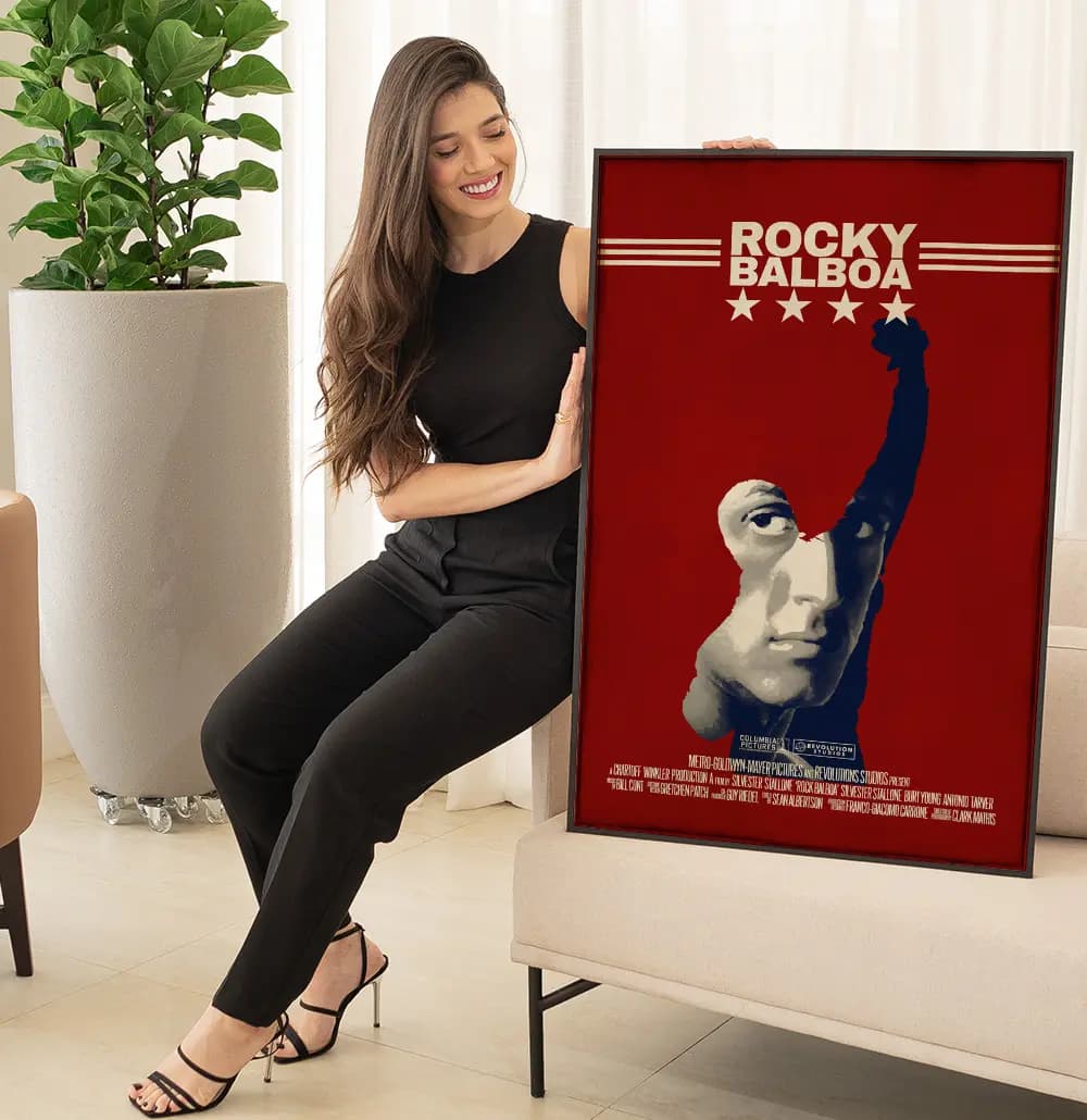 Quadro Decorativo Cartaz do Filme Rock Balboa Stallone