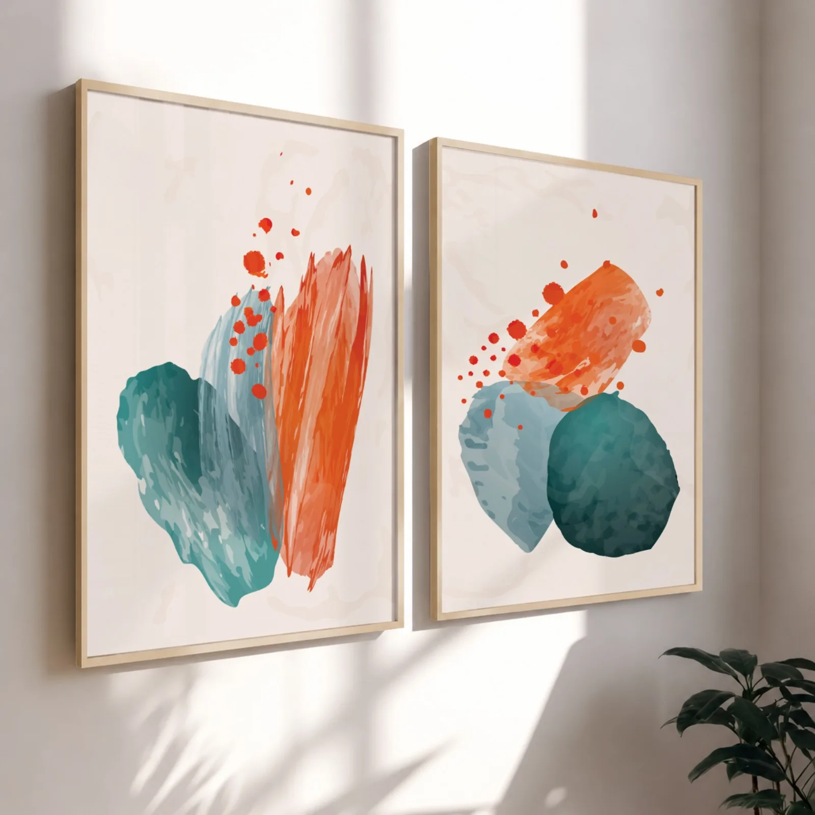 Kit Quadros Decorativos Aquarela