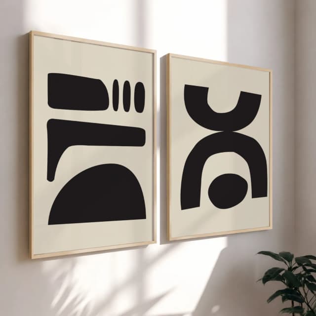 Kit Quadros Decorativos Formas