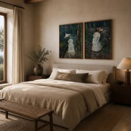 Kit Quadros Duo Damas e Flores