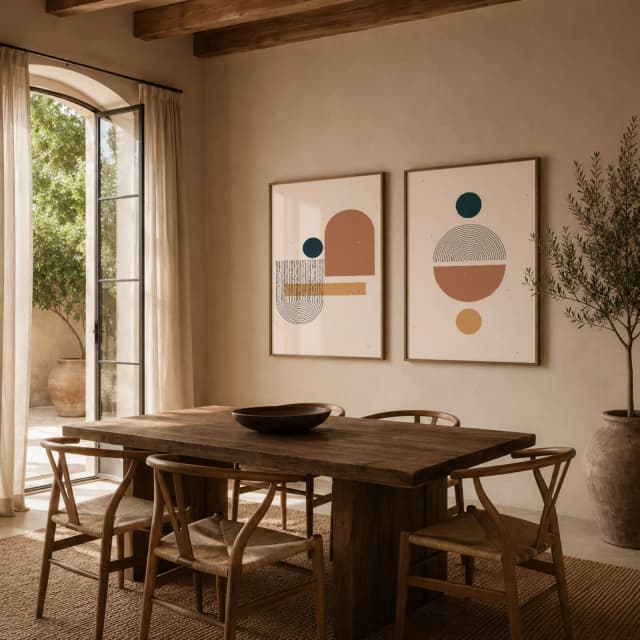Kit Quadros Decorativos Geométrico