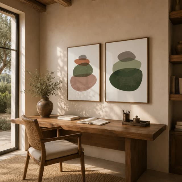Kit Quadros Decorativos Orgânico