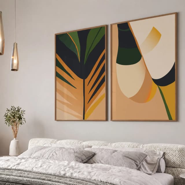 Kit Quadros Decorativos Tropical