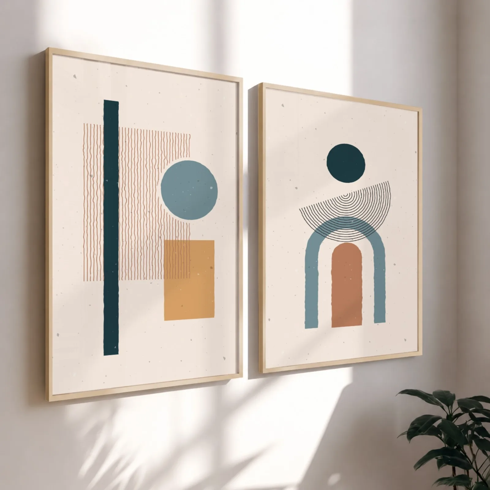 Kit Quadros Decorativos Geométrico