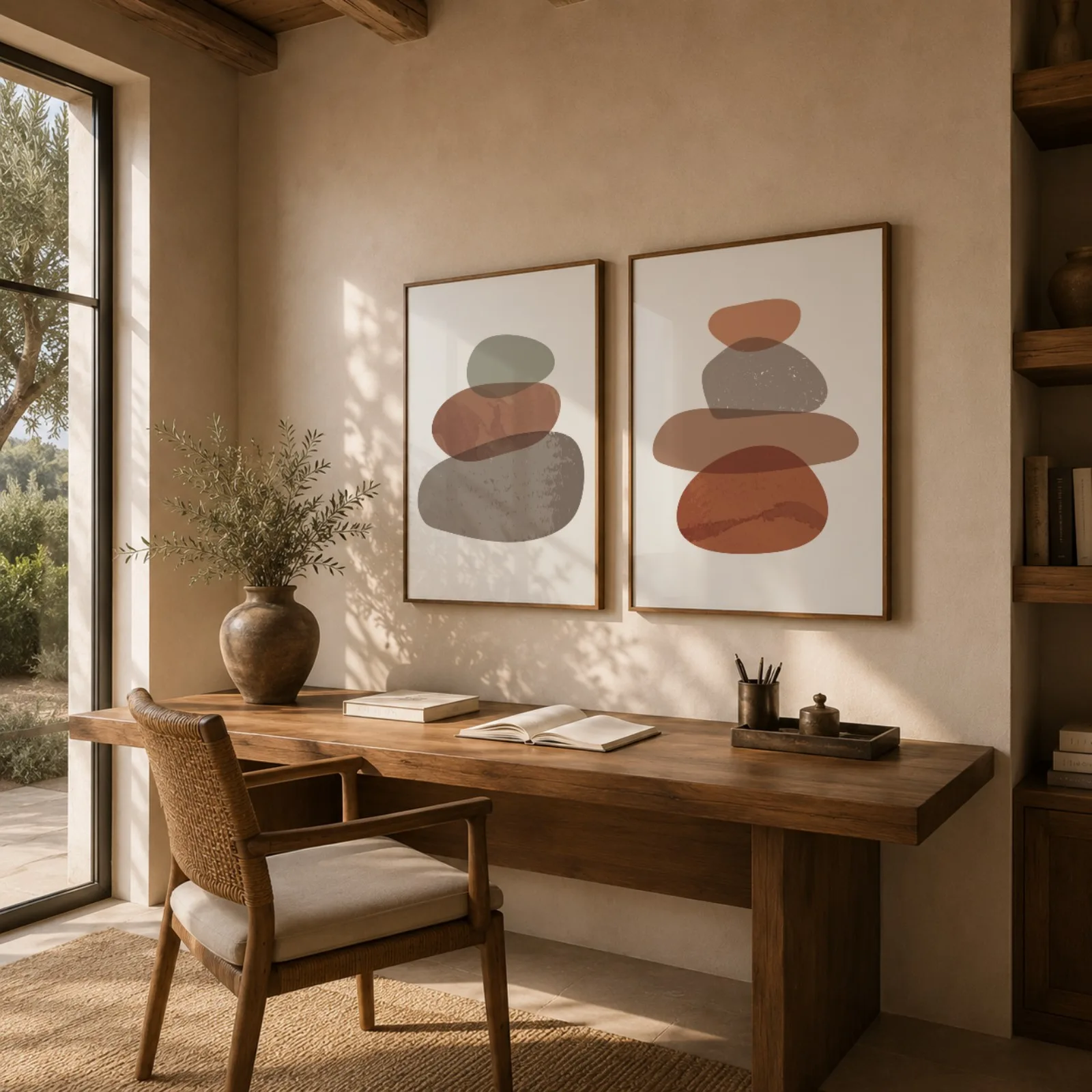 Kit Quadros Decorativos Orgânico