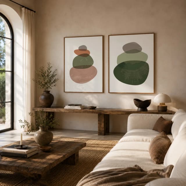 Kit Quadros Decorativos Orgânico
