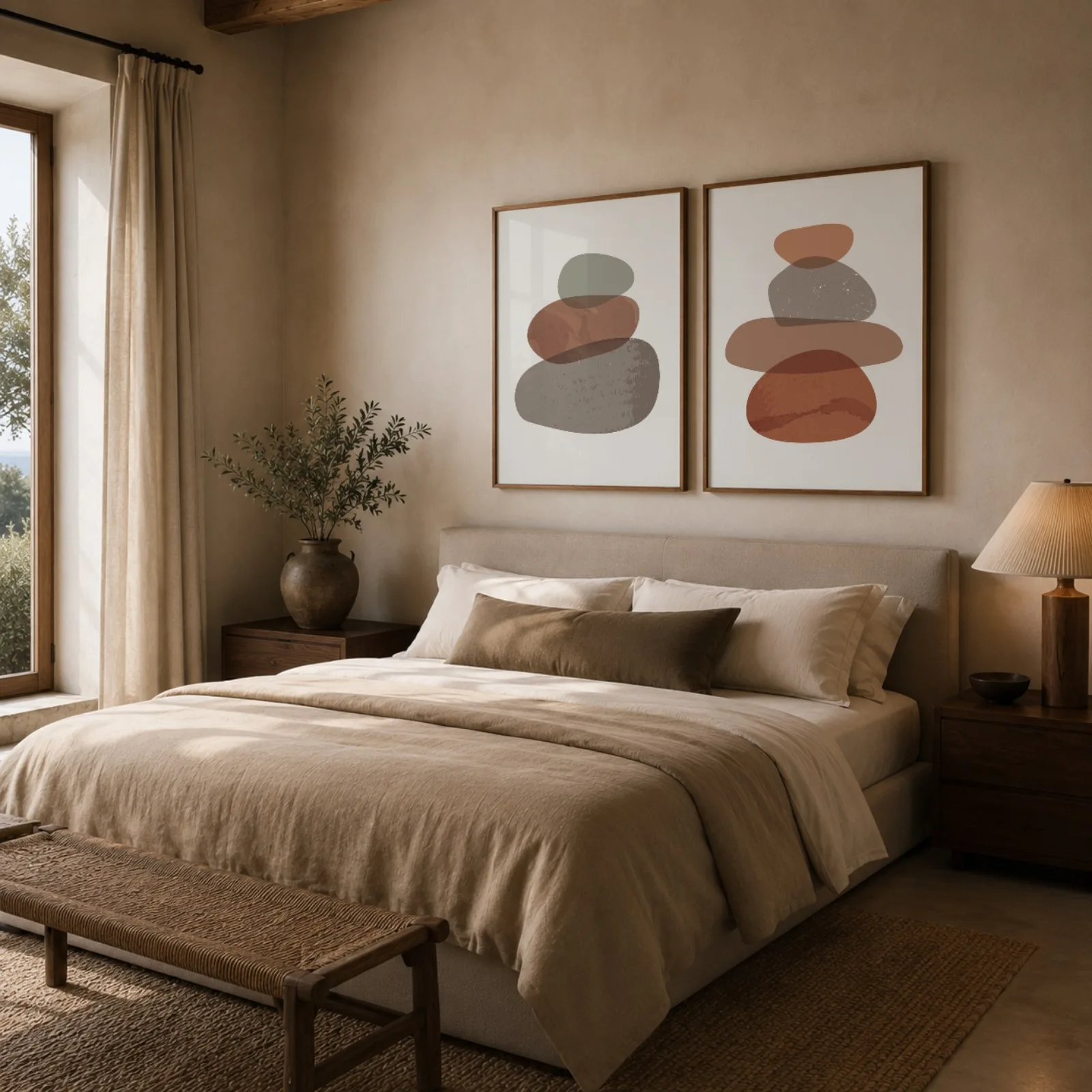 Kit Quadros Decorativos Orgânico