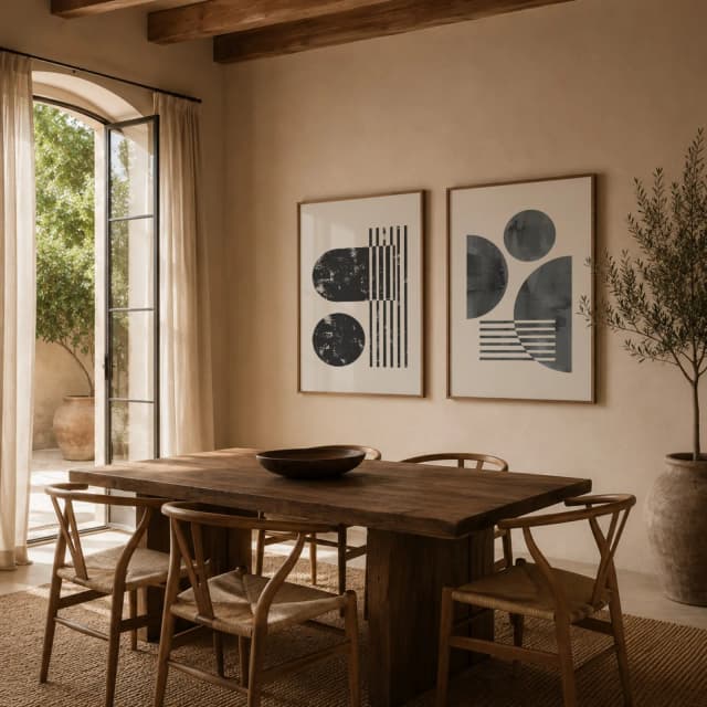 Kit Quadros Decorativos Geométrico