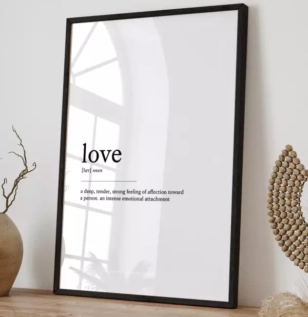Quadro Decorativo Retangular Love Significado