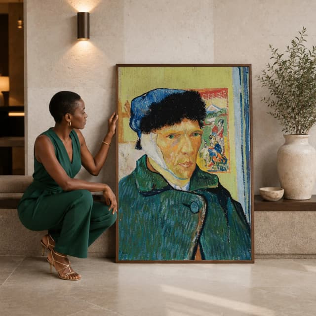 Autorretrato com a Orelha Enfaixada - Vincent van Gogh