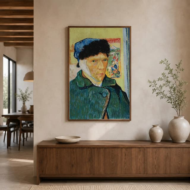 Autorretrato com a Orelha Enfaixada - Vincent van Gogh