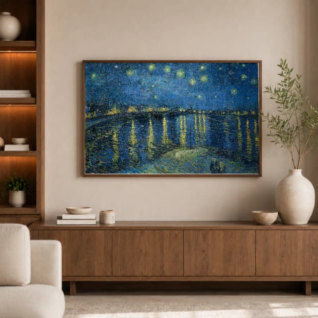 Noite Estrelada sobre o Ródano - Vincent van Gogh